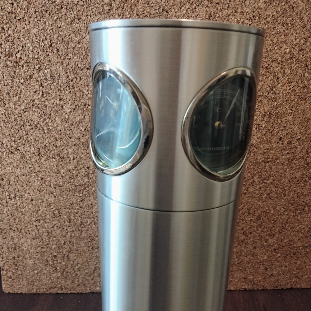 Movado desk clock  thermometer, hydrometer,
